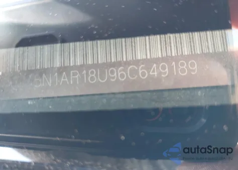 2006 Nissan Pathfinder Le/Se/Xe из США, поврежденный, VIN 5N1AR18U96C649189